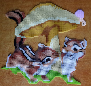 Mary G, Chipmunks, Hamabeads, 10.20.jpg